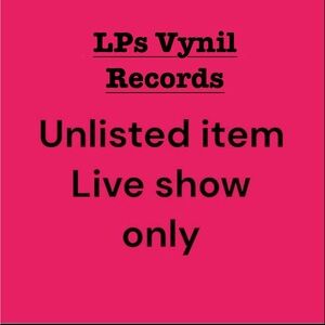 Unlisted items for live shows only! SOLD AS IS